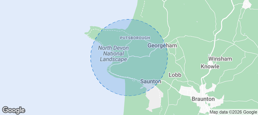 Croyde Airbnb map